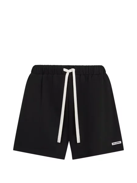 Pantaloni scurți Karl Lagerfeld cu autograf cu cordon negru