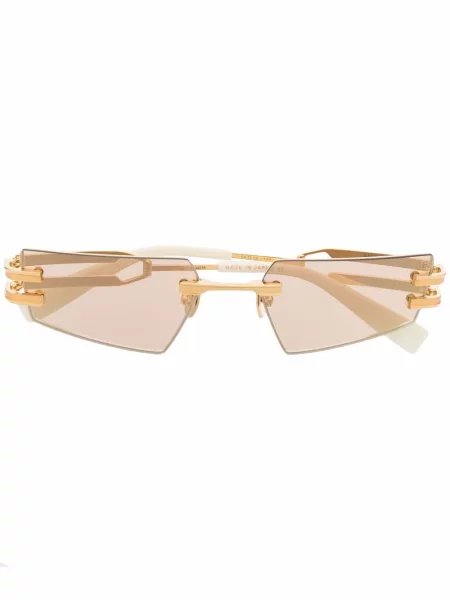 Ochelari de soare Balmain Eyewear cu imprimeu geometric auriu