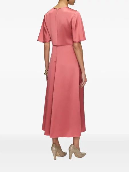 Rochie midi Joseph din satin roz