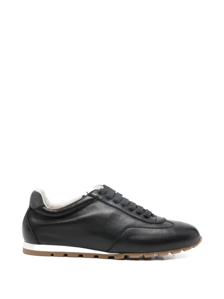 Sneakerși Doucal's cu șireturi din dantelă negru
