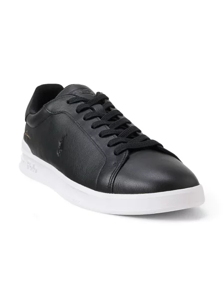 Polo Ralph Lauren Hrt Crt Sig sneakers pánske kožené čierna