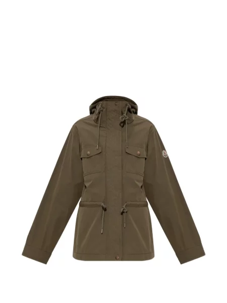 Geacă Moncler cu glugă verde
