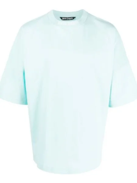 Tricou Palm Angels cu imagine albastru
