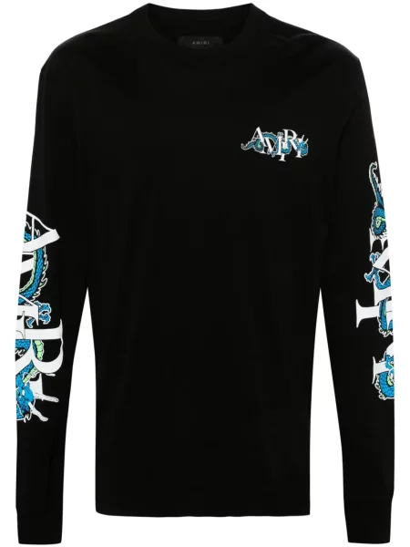 Tricou Amiri cu imagine negru