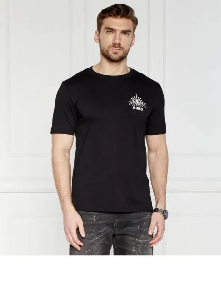 HUGO Tricou Dedico negru