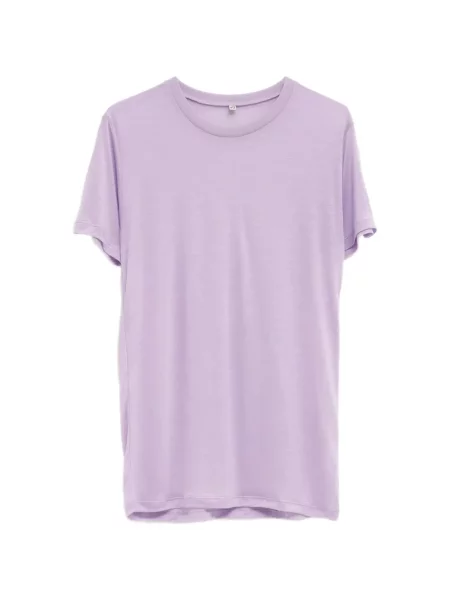 Scurt tricou Baserange cu decolteu rotund violet