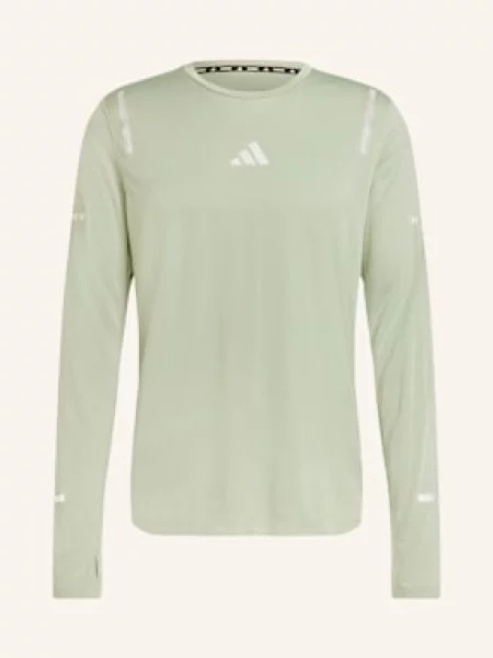 Adidas Běžecké Tričko Ultimate Running Reflective Longsleeve světle zelená