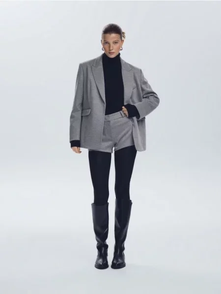 Reserved Блейзер із додаванням світло-сірий сірий