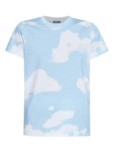 Tricou Moschino cu imagine albastru