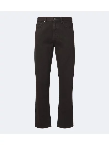 Straight fit džíny Zegna hnědé