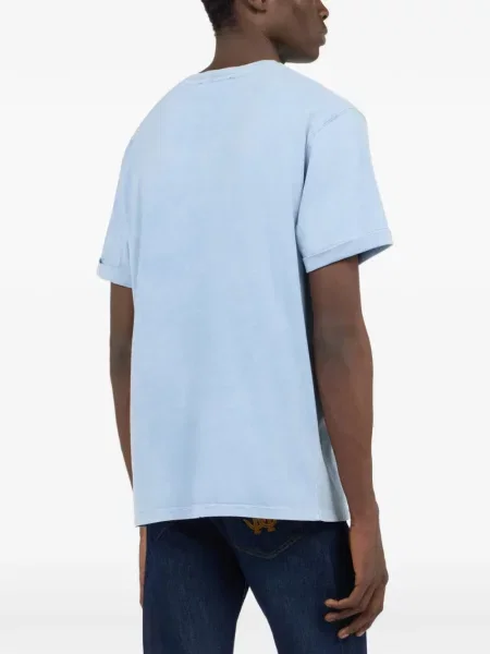 Tricou Roberto Cavalli cu imagine albastru