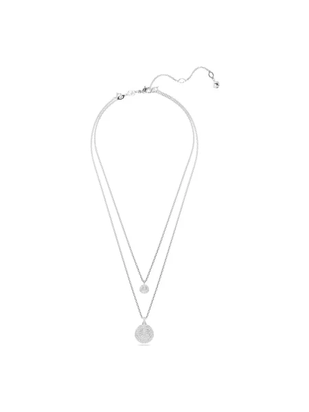 Naszyjnik Swarovski elegancki szary