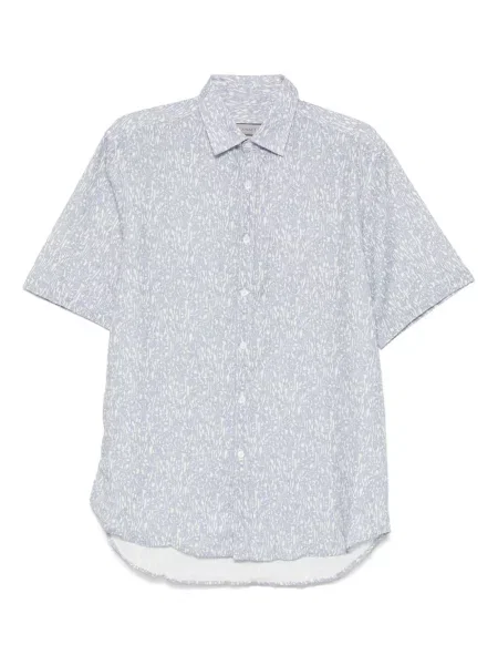 Cămașă Canali cu imagine albastru