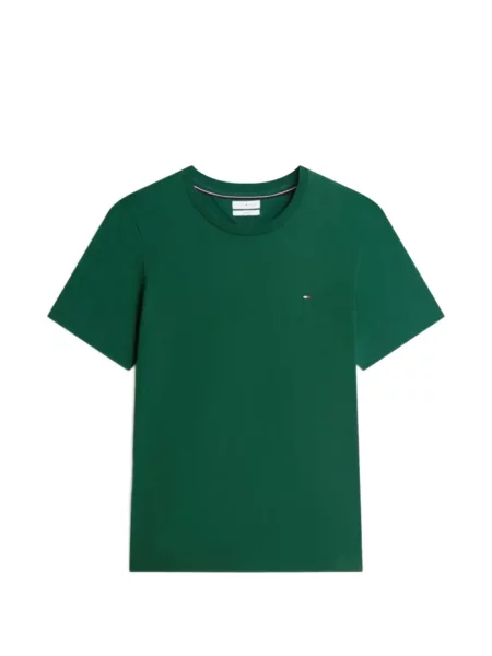 Tricou Tommy Hilfiger cu broderie verde