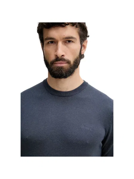 Pulover Guess cu autograf albastru