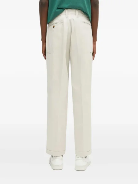 Plisované kalhoty Human Made s výšivkou se srdcovým vzorem