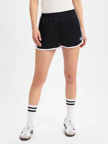 Adidas Originals Spodenki 3S Sprinter Kobiety Sztuczne włókno czarny|biały jednolity S czarne
