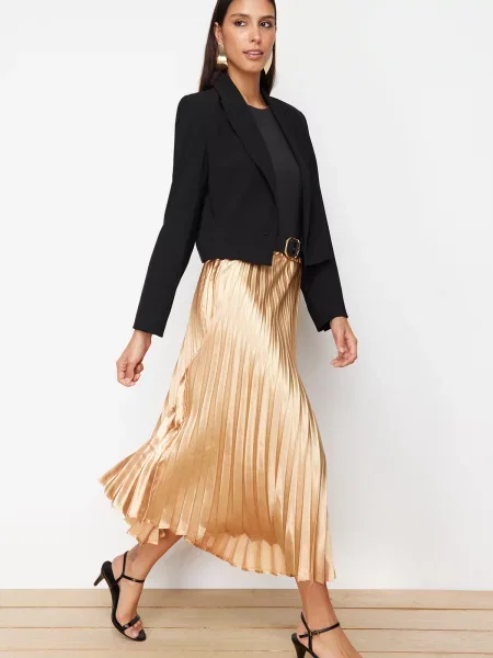 Fusta maxi Trendyol din satin