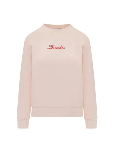Bluza Lanvin z logo różowa