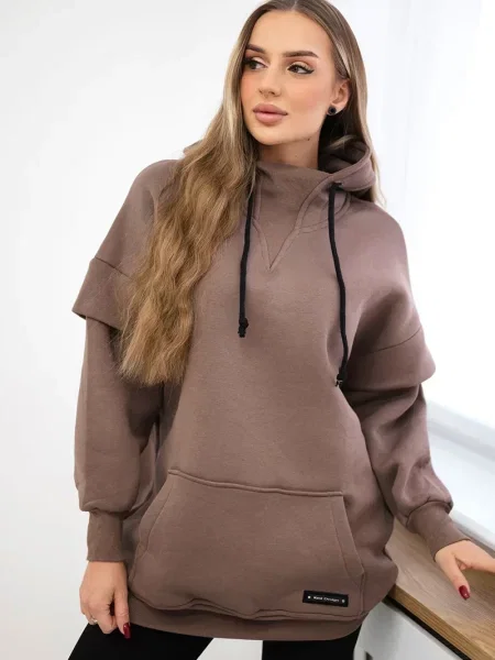 Golf bluza Kesi ocieplana płócienna czarna