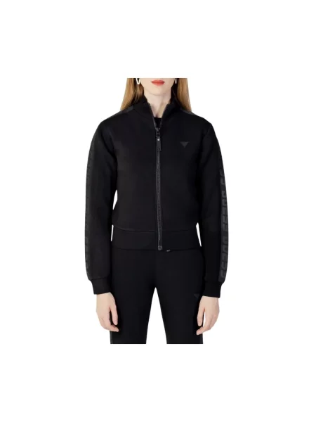 Bluza rozpinana z aplikacją z logo model ‘NEW ALLIE’ Guess czarna