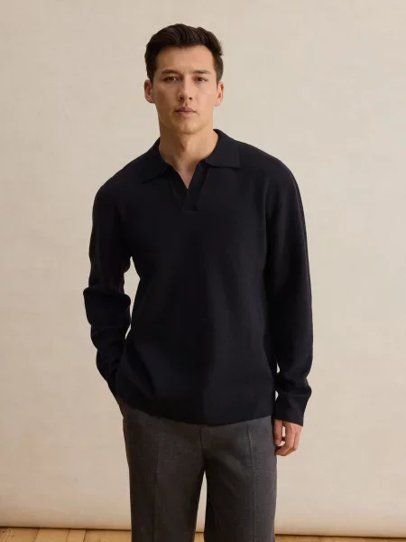 DAN FOX APPAREL Pulover Jaron' črna