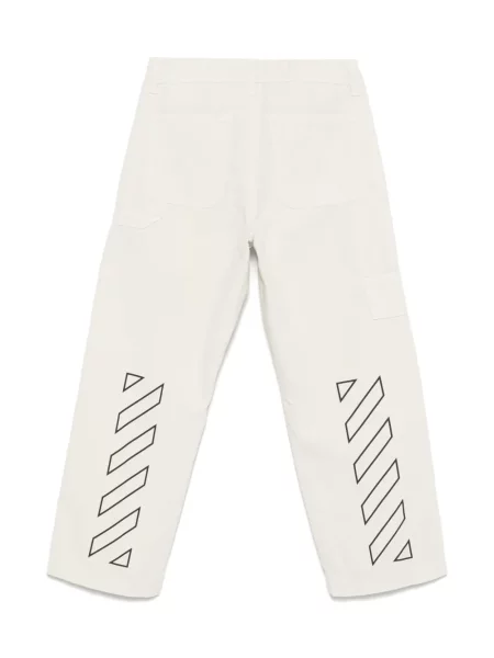 Spodnie dziecięce Off-white białe