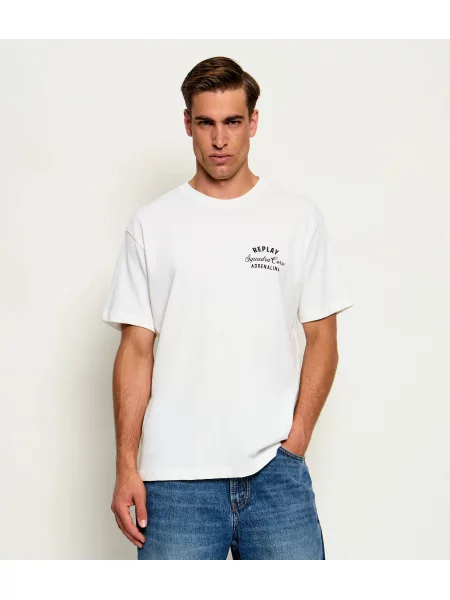 Replay Tricou | Relaxed fit alb