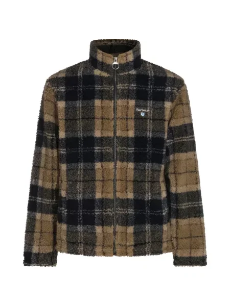 Geacă Barbour din fleece în carouri cu imagine