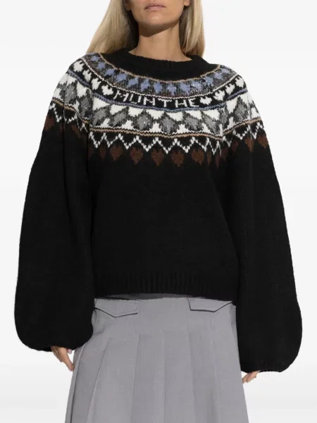 Pulover Munthe cu paiete negru