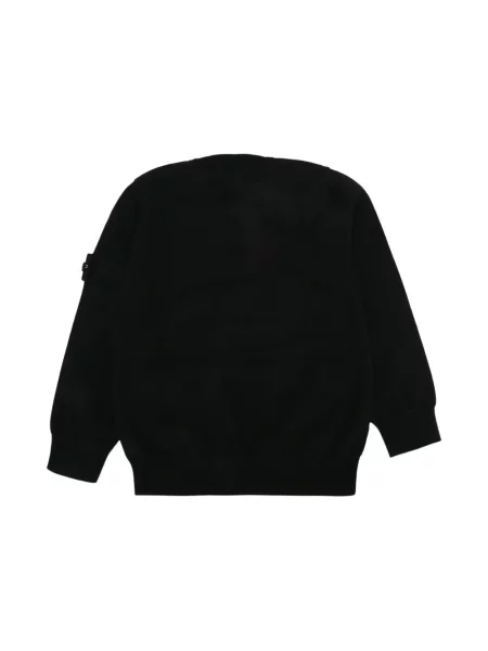 Sweter dziecięcy Stone Island czarny