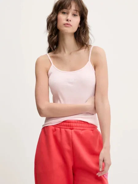 Топ Tommy Jeans розово