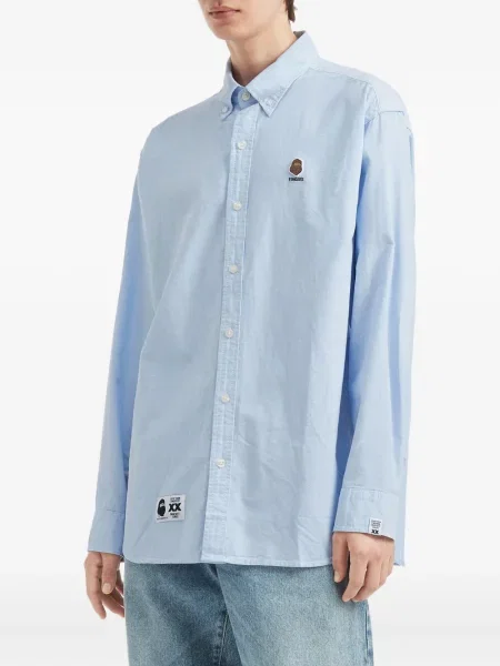 Риза Fingercroxx синьо