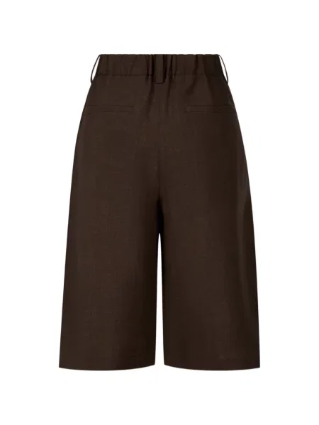 Pantaloni scurți Tomboy plisate maro
