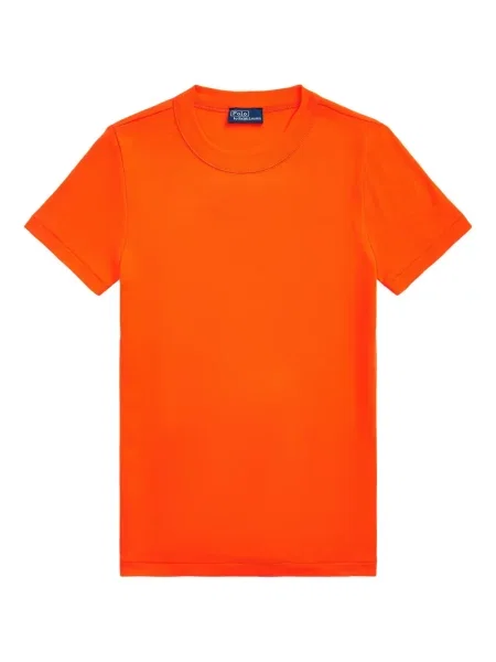 Długa koszulka Polo Ralph Lauren bez rękawów skórzana niebieska