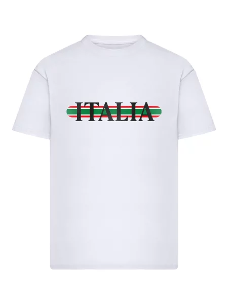 Mister Tee Tricou Italia verde / roșu / negru alb