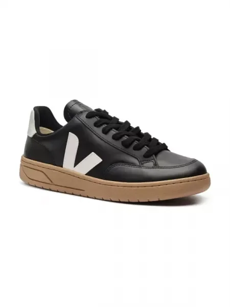 VEJA De piele sneakers negru