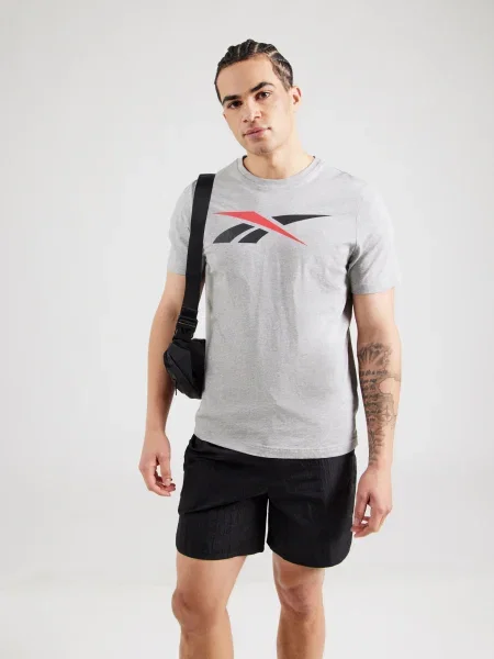 Pánske tričko Reebok Gs Vector Tee black/white/vector red biela