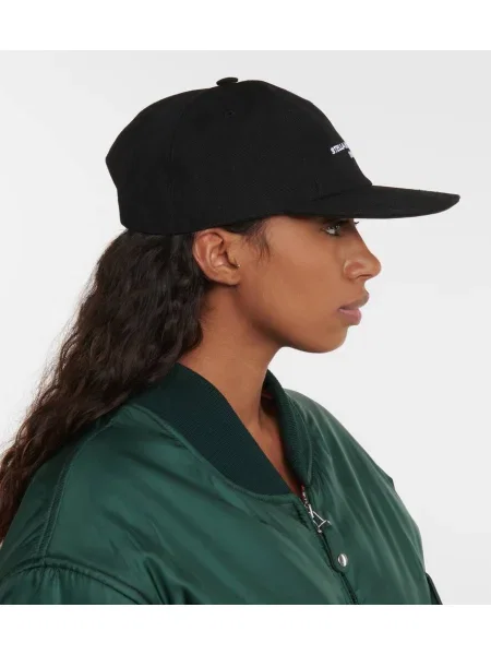 Hímzett baseball sapka Stella Mccartney fekete