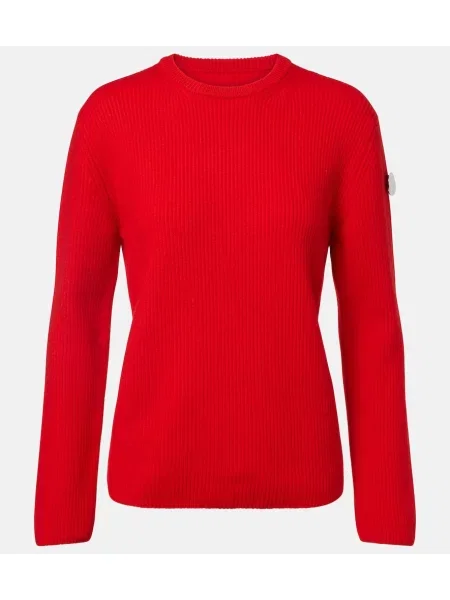 Volneni pulover Moncler Genius rdeča