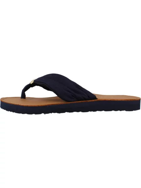 Klapki Tommy Hilfiger niebieskie