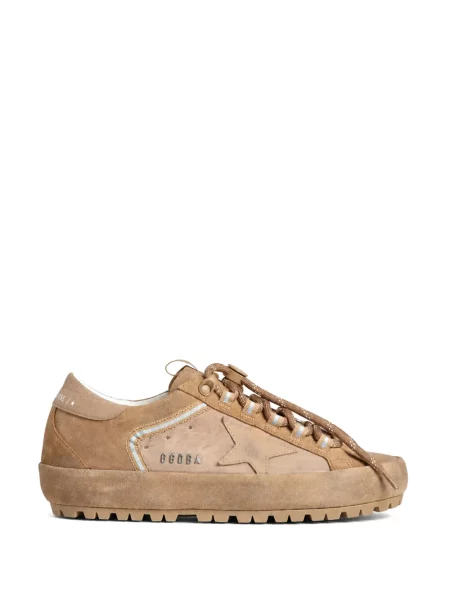 Top Golden Goose din piele de căprioară maro