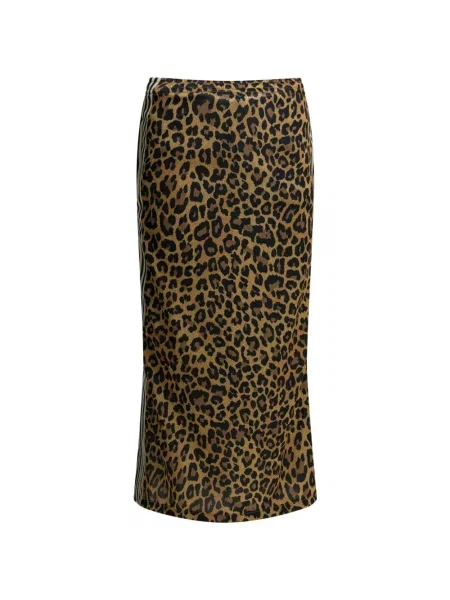 Fustă midi Kapital cu imagine cu model leopard