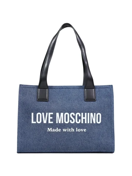 LOVE MOSCHINO Kabelka Modrá biela