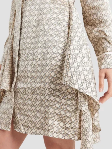 Платье мини Guess бежевое