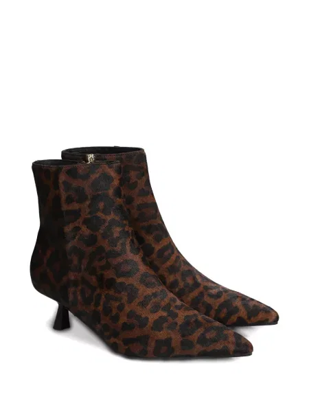 Botine Bibi Lou cu imagine cu imprimeu animal print maro