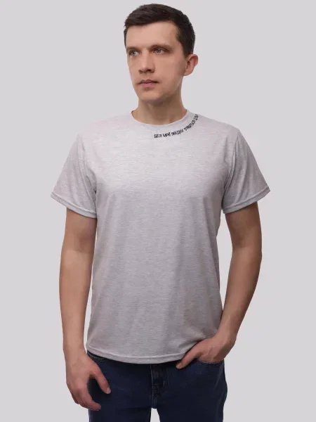 Футболка LUMO світло-сірий віскоза/поліестер сіра