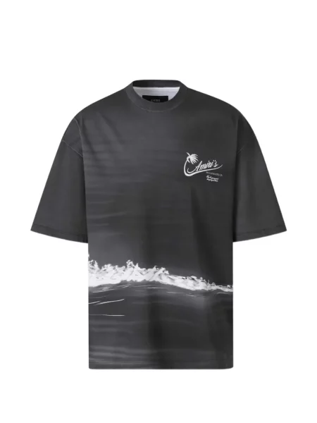 Tricou Amiri cu imagine negru