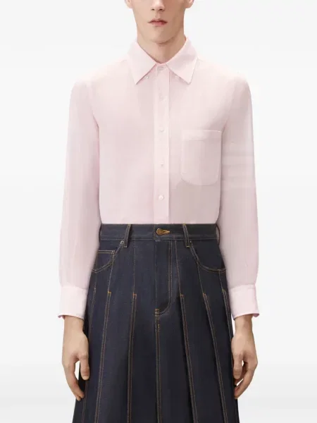 Cămașă Thom Browne de in roz