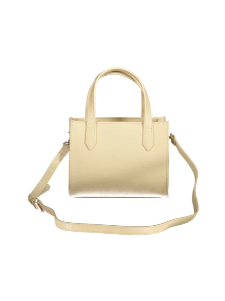 Lniana shopperka Valentino By Mario Valentino beżowa